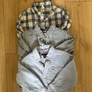 Lot of 3 Boys’ 3T Button-Down Shirts – Gap, Tommy Hilfiger & The Children’s Plac